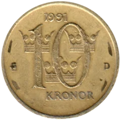 Preview 10 Kronor, 1991 reverse