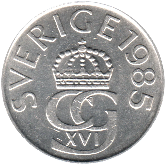 5 Kronor, 1985 Obverse