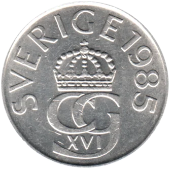Preview 5 Kronor, 1985 obverse