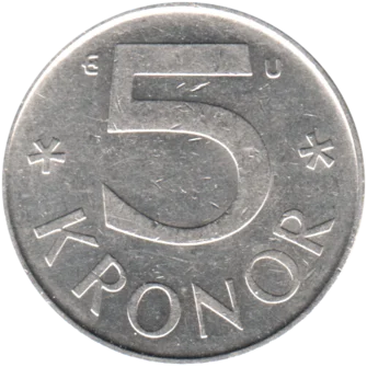 Preview 5 Kronor, 1985 reverse