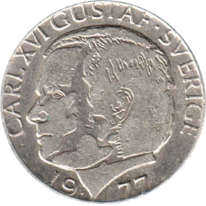 Preview 1 Krona, 1977 obverse
