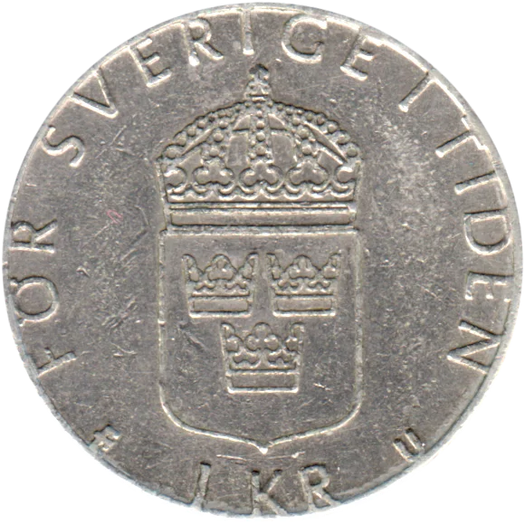 1 Krona, 1977 Reverse