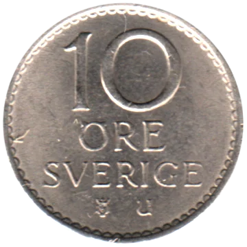 Preview 10 öre, 1965 reverse