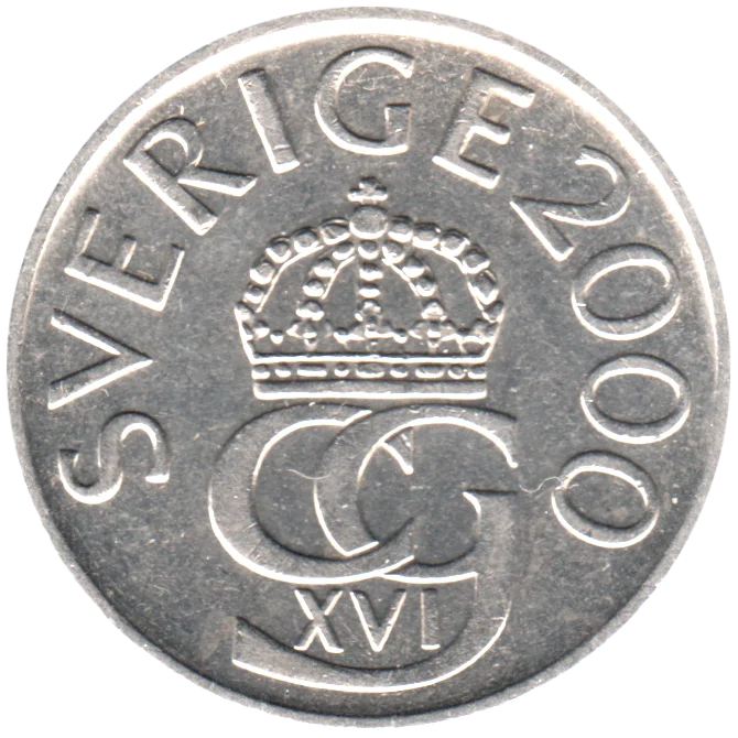 5 Kronor, 2000 Obverse