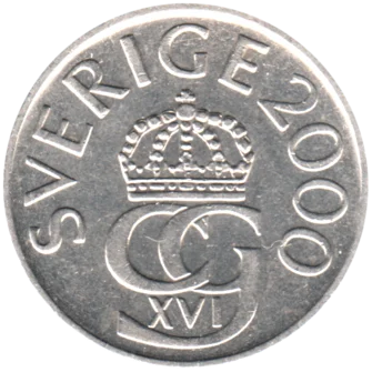 Preview 5 Kronor, 2000 obverse