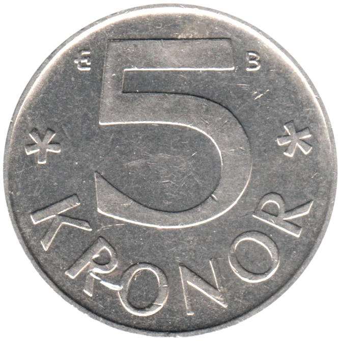 5 Kronor, 2000 Reverse