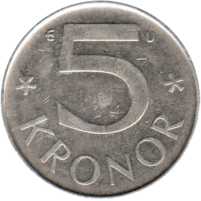 5 Kronor, 1983 Reverse