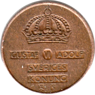 Preview 1 öre, 1958 obverse