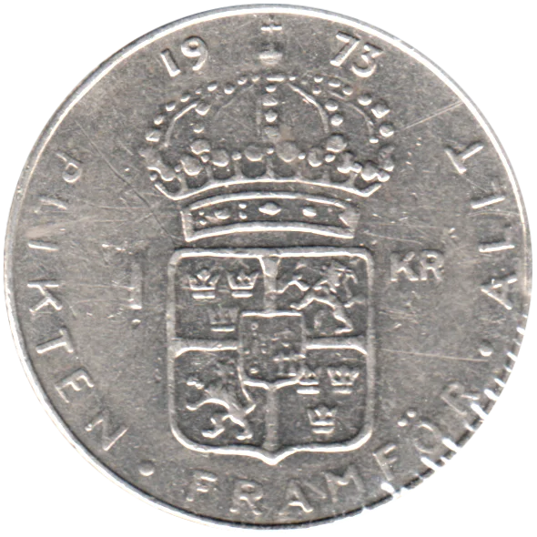 1 Krona, 1973 Reverse