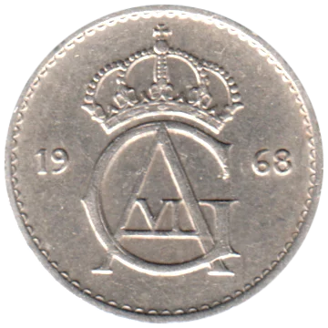 Preview 10 öre, 1968 obverse