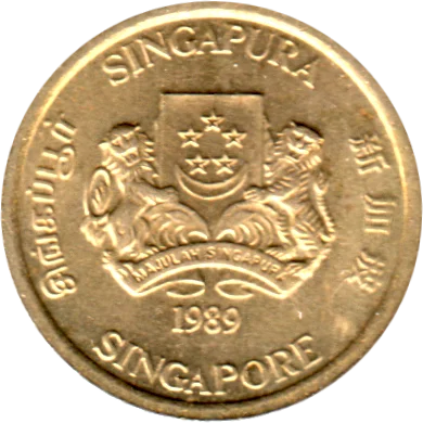 Preview 5 cents, 1989 obverse