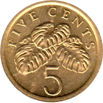 5 cents, 1989 Reverse