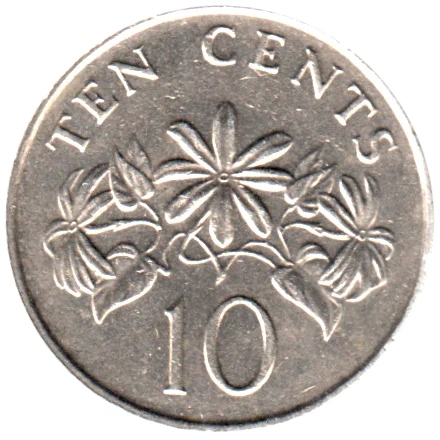 10 cents, 1989 Reverse