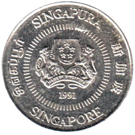 10 cents, 1991 Obverse