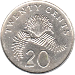 Preview 20 cents, 1993 reverse
