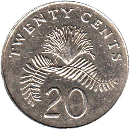 20 cents, 1986 Reverse