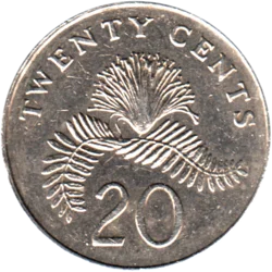 Preview 20 cents, 1986 reverse