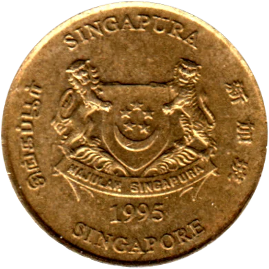 5 cents, 1995 Obverse