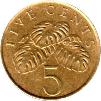 Preview 5 cents, 1995 reverse