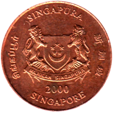 Preview 1 cent, 2000 obverse