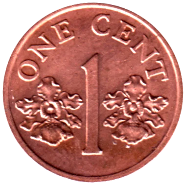 1 cent, 1990 Reverse