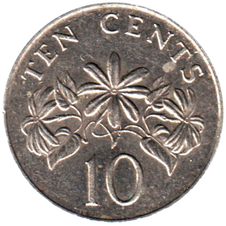 10 cents, 1986 Reverse