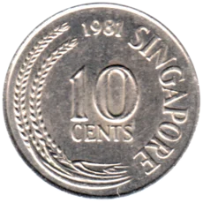 Preview 10 cents, 1981 reverse
