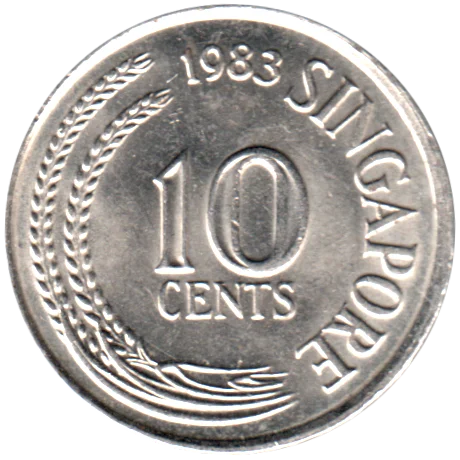 10 cents, 1983 Reverse