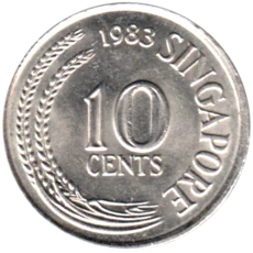Preview 10 cents, 1983 reverse