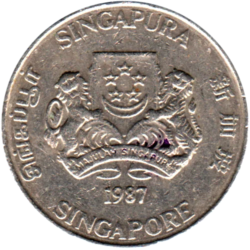 20 cents, 1987 Obverse
