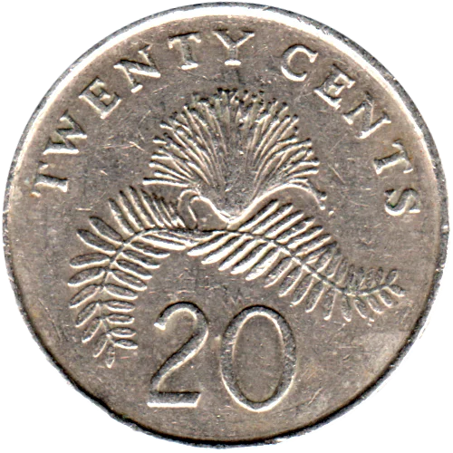 20 cents, 1987 Reverse