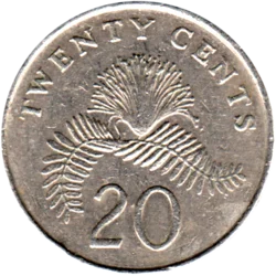 Preview 20 cents, 1987 reverse