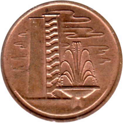 1 cent, 1968 Obverse