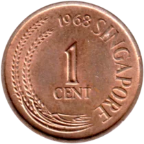 Preview 1 cent, 1968 reverse