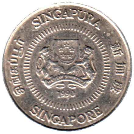 10 cents, 1990 Obverse