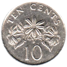 Preview 10 cents, 1990 reverse
