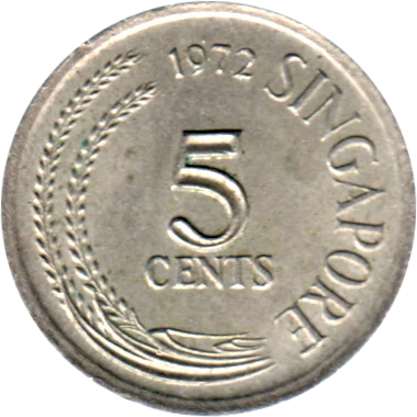 5 cents, 1972 Reverse