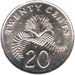 Preview 20 cents, 1988 reverse