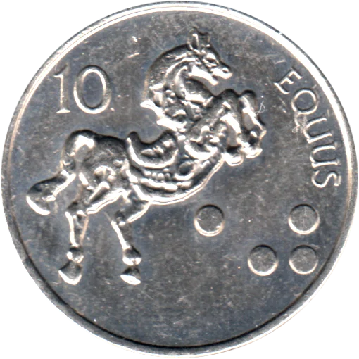 10 Tolarjev, 2004 Obverse