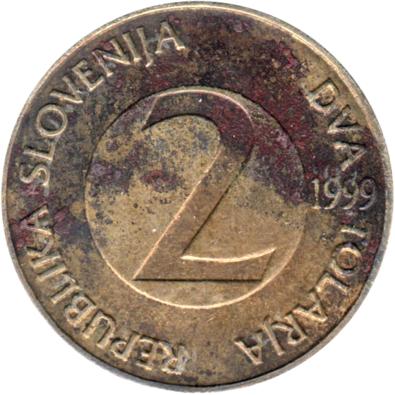 2 Tolarjev, 1999 Reverse