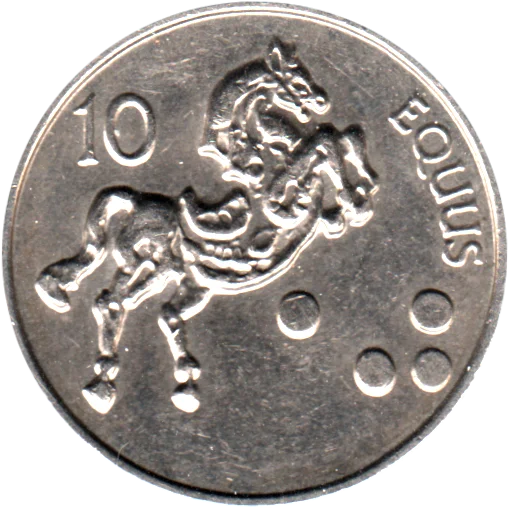 10 Tolarjev, 2000 Obverse