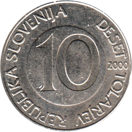 10 Tolarjev, 2000 Reverse
