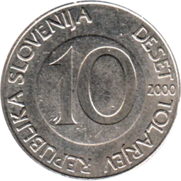 Preview 10 Tolarjev, 2000 reverse