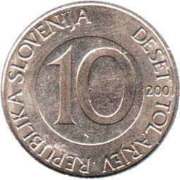 Preview 10 Tolarjev, 2001 reverse