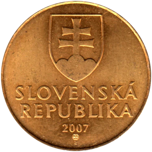 1 Koruna, 2007 Obverse