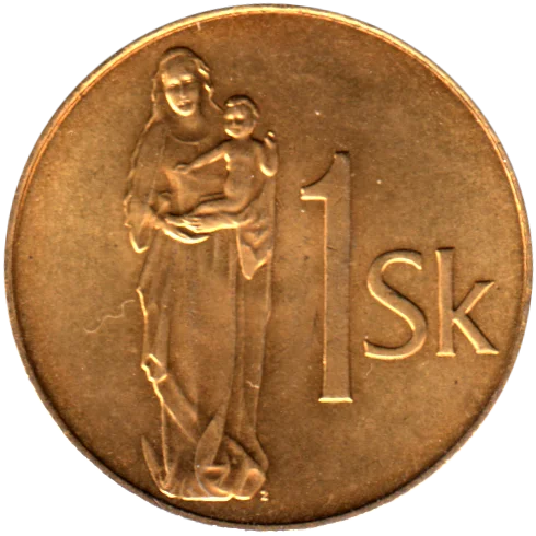 1 Koruna, 2007 Reverse