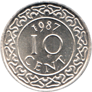 10 cents, 1987 Reverse