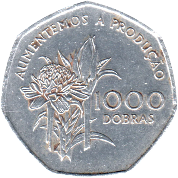 1000 Dobras, 1997 Reverse