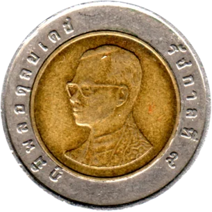 Preview 10 Baht, ๒๕๔๙ (2006) obverse