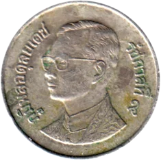 Preview 1 Baht, ๒๕๓๐ (1987) obverse